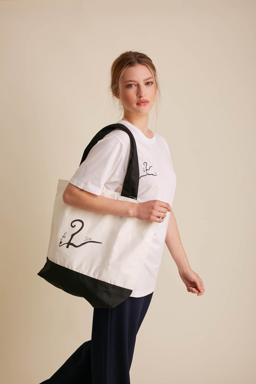 White Cotton Bag with Logo Design | L26 Sustainable Clothing